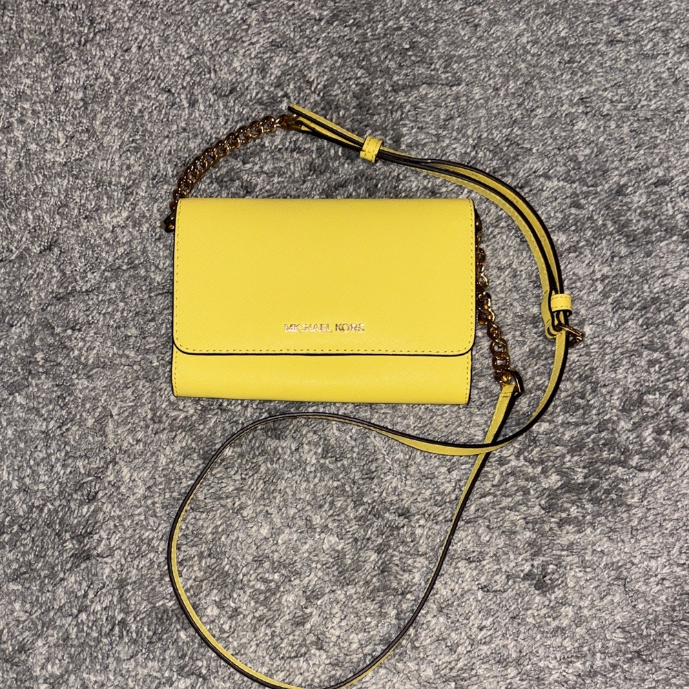 Michael Kors Vibrant Yellow Crossbody Bag